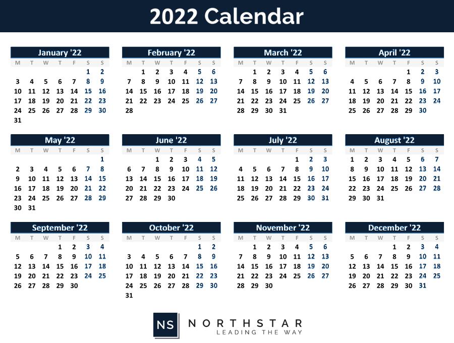 2022 Calendar