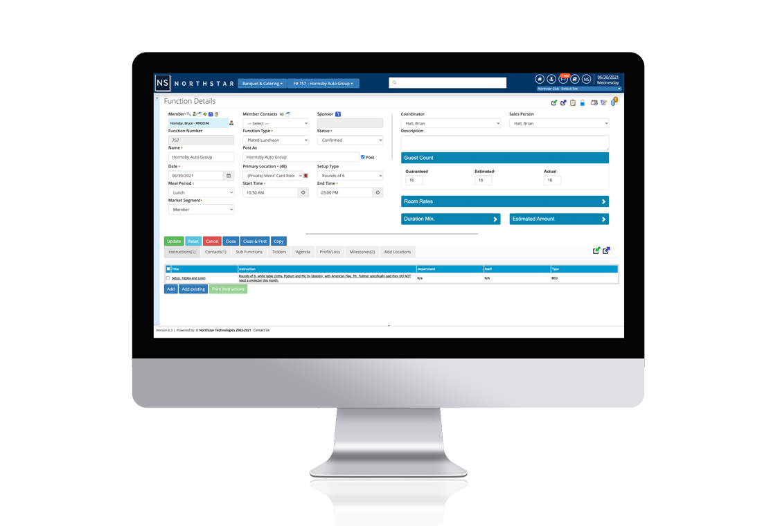 Banquets & Catering Dashboard