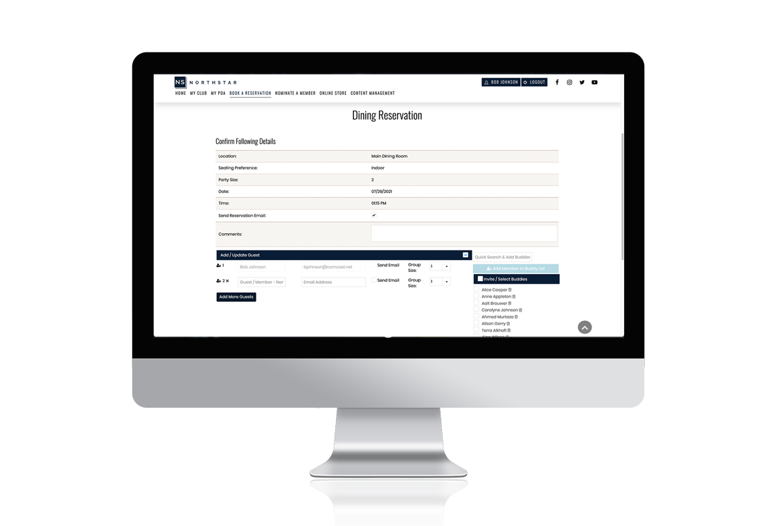 Dining Dashboard